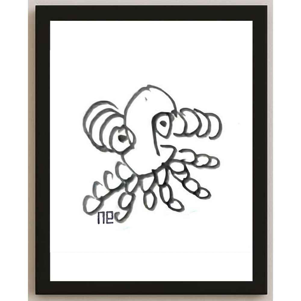Nezih Danyal Tipler Kişiye Özel Sertifikalı Sınırlı Fine Art Karikatür Baskı NTP00278