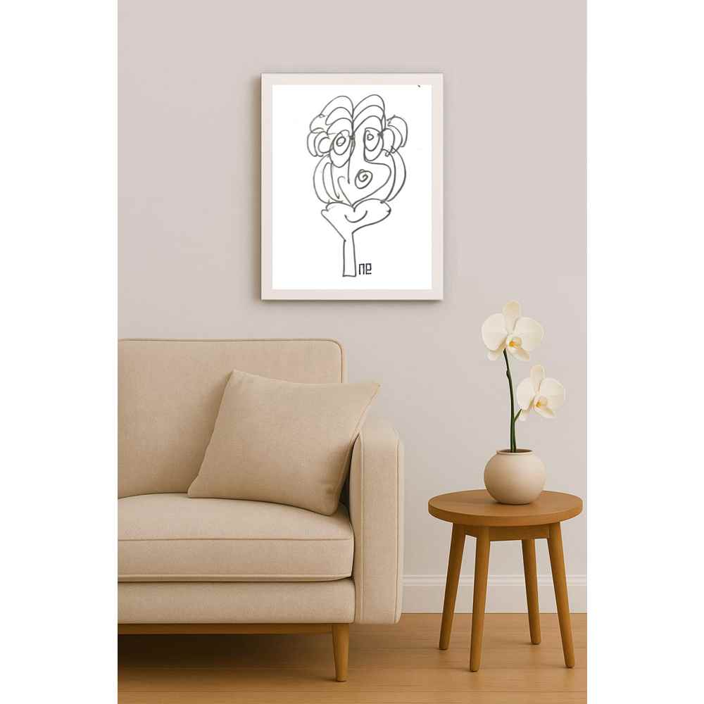 Nezih Danyal Tipler Kişiye Özel Sertifikalı Sınırlı Fine Art Karikatür Baskı NTP00279