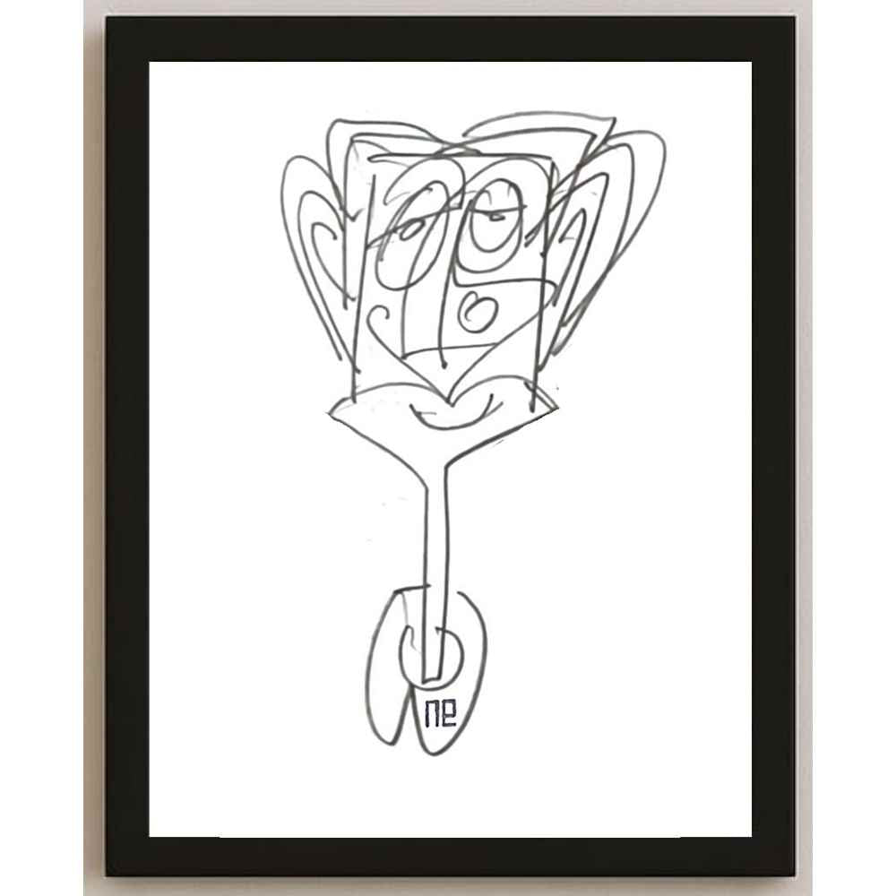 Nezih Danyal Tipler Kişiye Özel Sertifikalı Sınırlı Fine Art Karikatür Baskı NTP00280