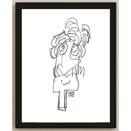 Nezih Danyal Tipler Kişiye Özel Sertifikalı Sınırlı Fine Art Karikatür Baskı NTP00281