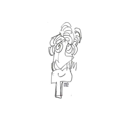 Nezih Danyal Tipler Kişiye Özel Sertifikalı Sınırlı Fine Art Karikatür Baskı NTP00281
