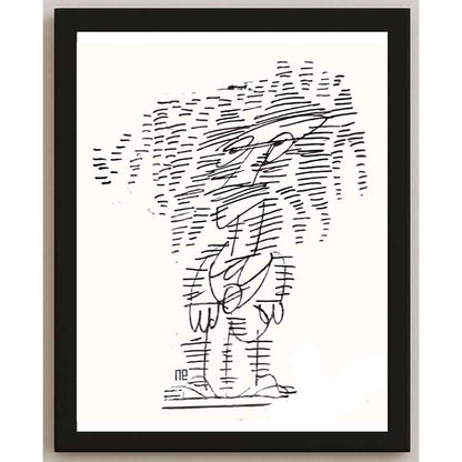 Nezih Danyal Tipler Kişiye Özel Sertifikalı Sınırlı Fine Art Karikatür Baskı NTP00283