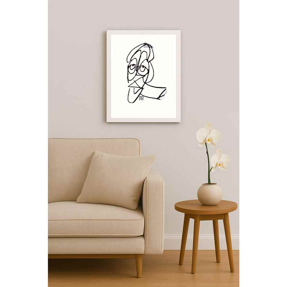 Nezih Danyal Tipler Kişiye Özel Sertifikalı Sınırlı Fine Art Karikatür Baskı NTP00285