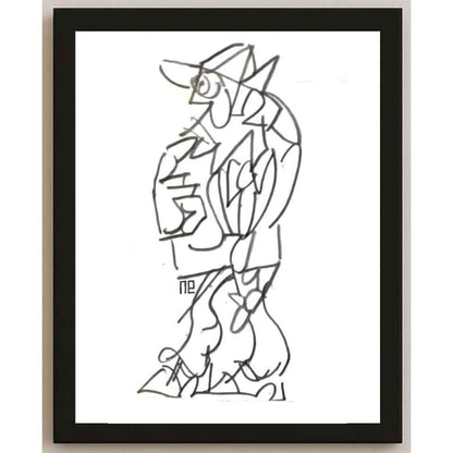 Nezih Danyal Tipler Kişiye Özel Sertifikalı Sınırlı Fine Art Karikatür Baskı NTP00288