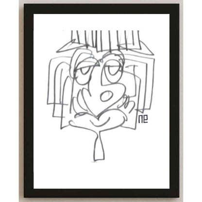 Nezih Danyal Tipler Kişiye Özel Sertifikalı Sınırlı Fine Art Karikatür Baskı NTP00291