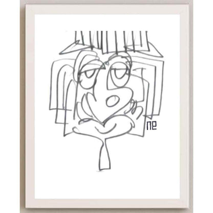 Nezih Danyal Tipler Kişiye Özel Sertifikalı Sınırlı Fine Art Karikatür Baskı NTP00291