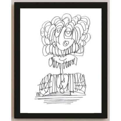 Nezih Danyal Tipler Kişiye Özel Sertifikalı Sınırlı Fine Art Karikatür Baskı NTP00292
