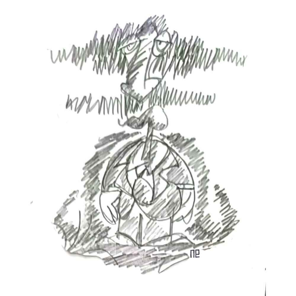 Nezih Danyal Tipler Kişiye Özel Sertifikalı Sınırlı Fine Art Karikatür Baskı NTP00298