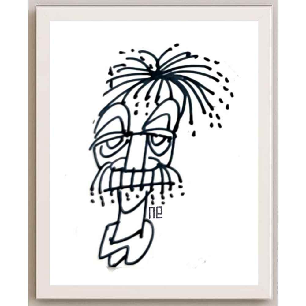 Nezih Danyal Tipler Kişiye Özel Sertifikalı Sınırlı Fine Art Karikatür Baskı NTP00307