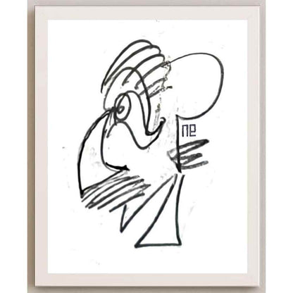 Nezih Danyal Tipler Kişiye Özel Sertifikalı Sınırlı Fine Art Karikatür Baskı NTP00308