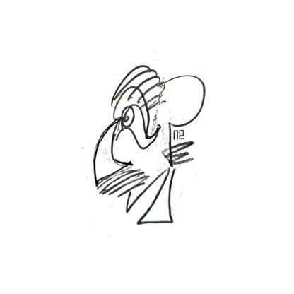 Nezih Danyal Tipler Kişiye Özel Sertifikalı Sınırlı Fine Art Karikatür Baskı NTP00308