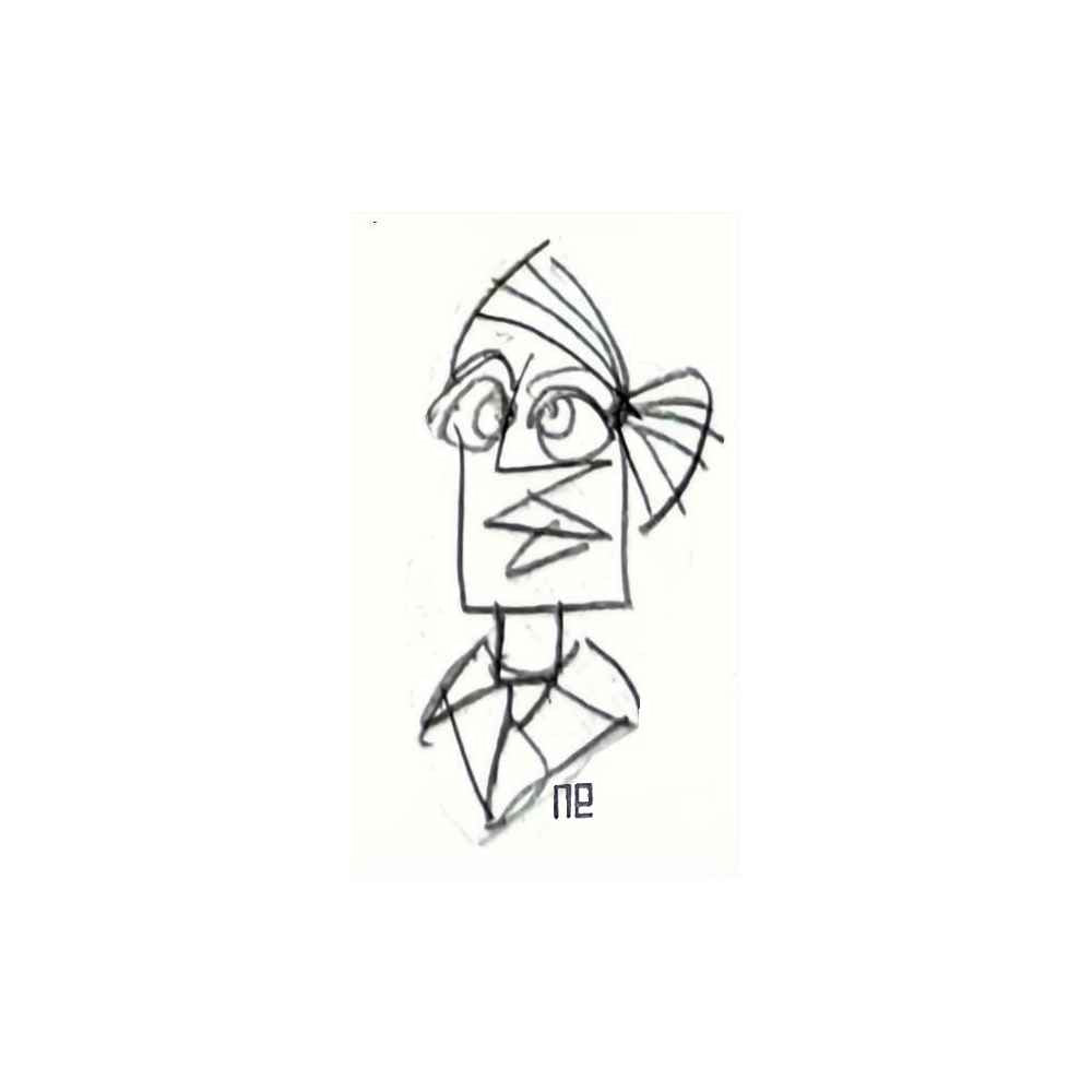 Nezih Danyal Tipler Kişiye Özel Sertifikalı Sınırlı Fine Art Karikatür Baskı NTP00314
