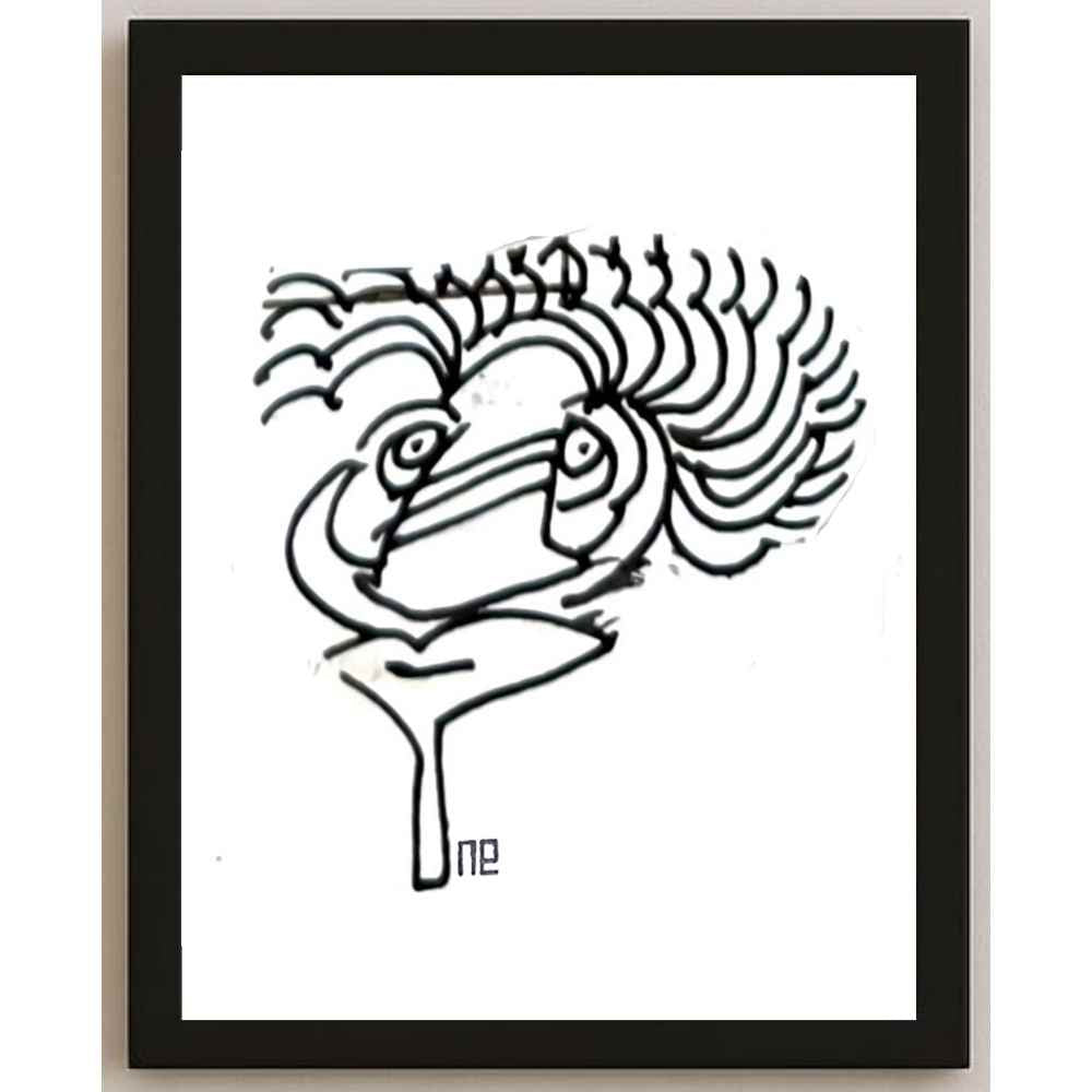 Nezih Danyal Tipler Kişiye Özel Sertifikalı Sınırlı Fine Art Karikatür Baskı NTP00315