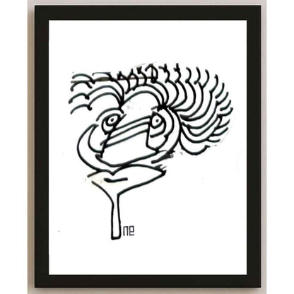 Nezih Danyal Tipler Kişiye Özel Sertifikalı Sınırlı Fine Art Karikatür Baskı NTP00315