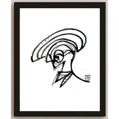 Nezih Danyal Tipler Kişiye Özel Sertifikalı Sınırlı Fine Art Karikatür Baskı NTP00316