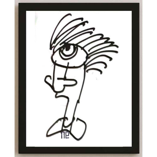Nezih Danyal Tipler Kişiye Özel Sertifikalı Sınırlı Fine Art Karikatür Baskı NTP00318