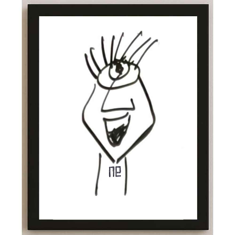 Nezih Danyal Tipler Kişiye Özel Sertifikalı Sınırlı Fine Art Karikatür Baskı NTP00319