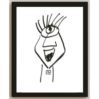 Nezih Danyal Tipler Kişiye Özel Sertifikalı Sınırlı Fine Art Karikatür Baskı NTP00319
