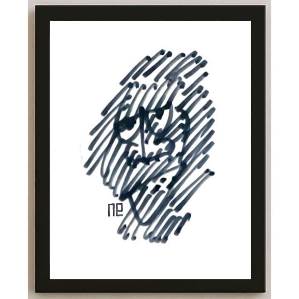 Nezih Danyal Tipler Kişiye Özel Sertifikalı Sınırlı Fine Art Karikatür Baskı NTP00324