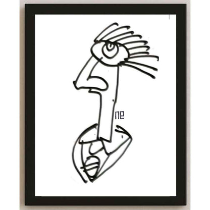 Nezih Danyal Tipler Kişiye Özel Sertifikalı Sınırlı Fine Art Karikatür Baskı NTP00326