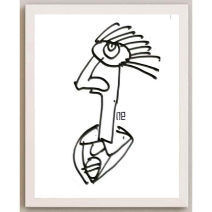 Nezih Danyal Tipler Kişiye Özel Sertifikalı Sınırlı Fine Art Karikatür Baskı NTP00326