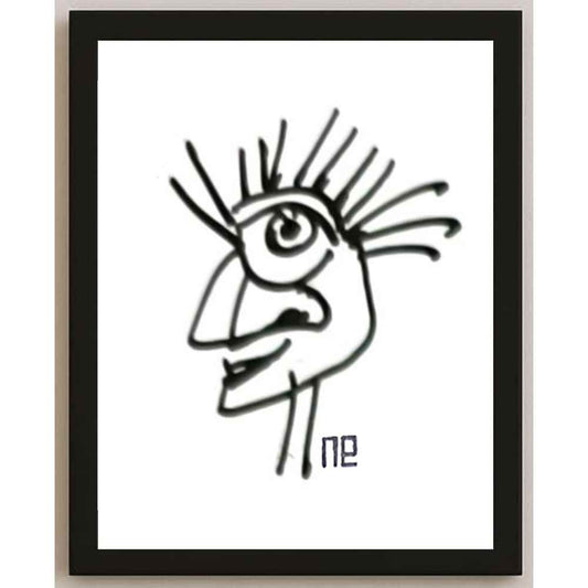 Nezih Danyal Tipler Kişiye Özel Sertifikalı Sınırlı Fine Art Karikatür Baskı NTP00327