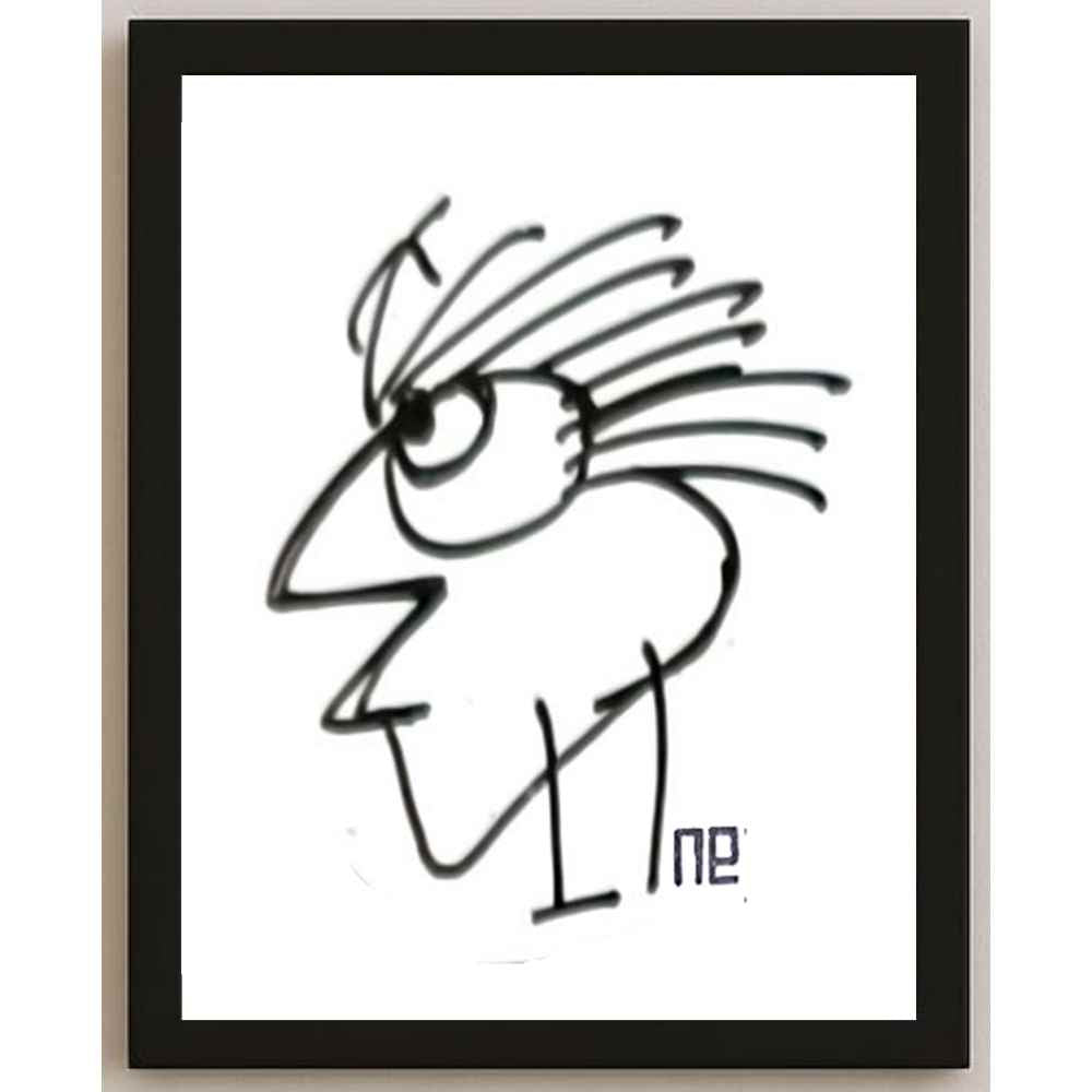 Nezih Danyal Tipler Kişiye Özel Sertifikalı Sınırlı Fine Art Karikatür Baskı NTP00328