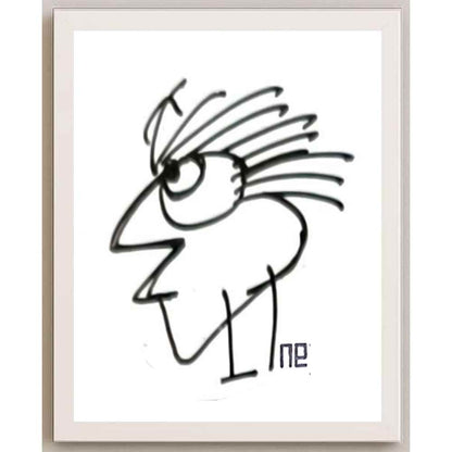 Nezih Danyal Tipler Kişiye Özel Sertifikalı Sınırlı Fine Art Karikatür Baskı NTP00328