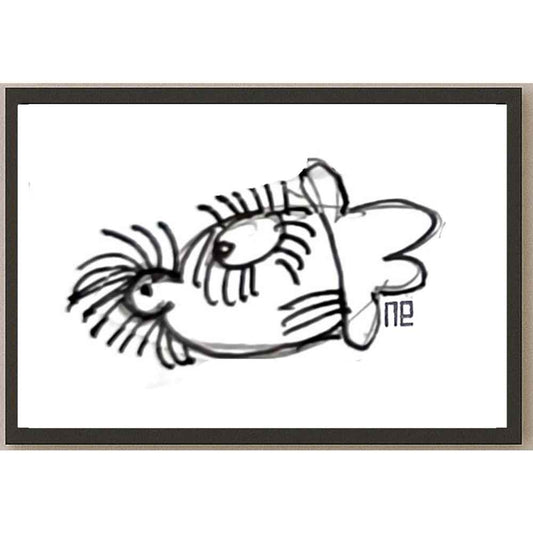 Nezih Danyal Tipler Kişiye Özel Sertifikalı Sınırlı Fine Art Karikatür Baskı NTP00332
