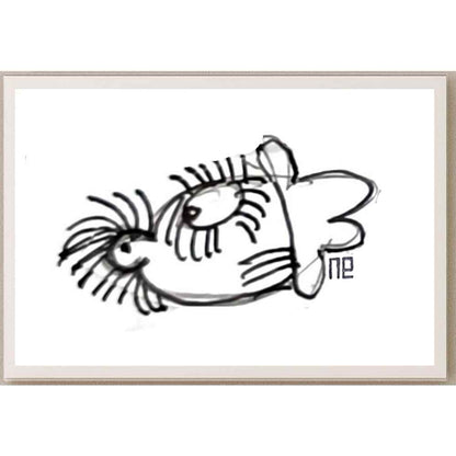 Nezih Danyal Tipler Kişiye Özel Sertifikalı Sınırlı Fine Art Karikatür Baskı NTP00332