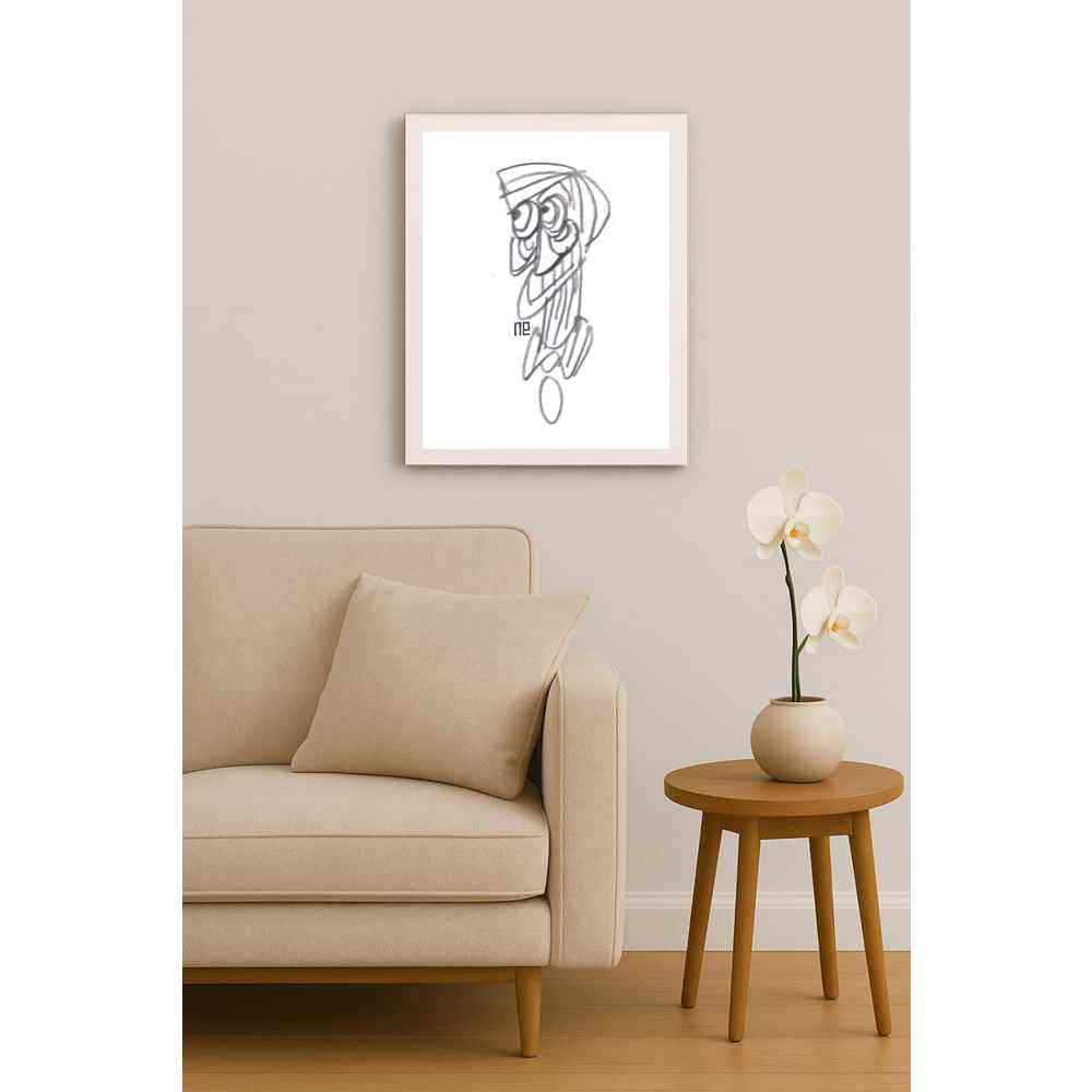 Nezih Danyal Tipler Kişiye Özel Sertifikalı Sınırlı Fine Art Karikatür Baskı NTP00336