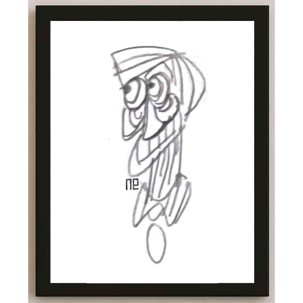 Nezih Danyal Tipler Kişiye Özel Sertifikalı Sınırlı Fine Art Karikatür Baskı NTP00336