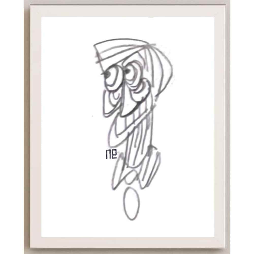 Nezih Danyal Tipler Kişiye Özel Sertifikalı Sınırlı Fine Art Karikatür Baskı NTP00336
