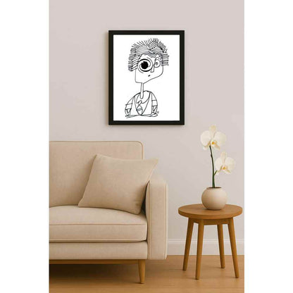 Nezih Danyal Tipler Kişiye Özel Sertifikalı Sınırlı Fine Art Karikatür Baskı NTP00338