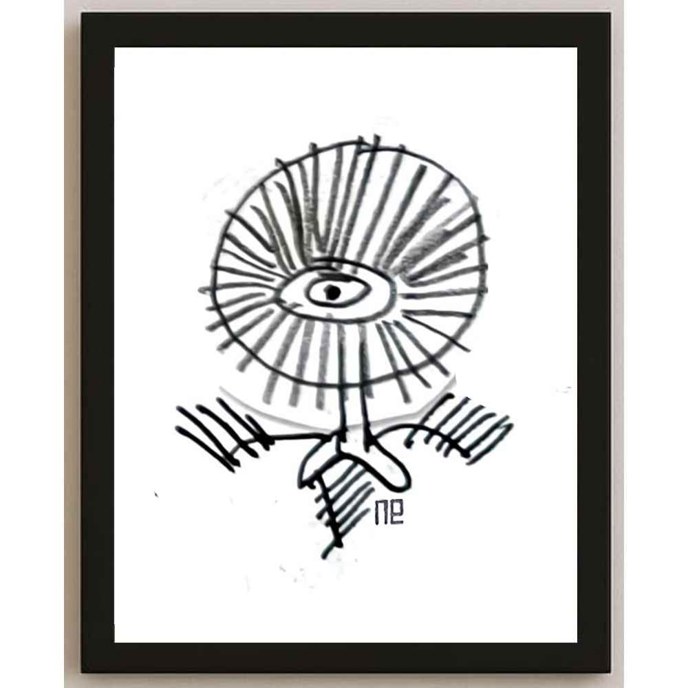 Nezih Danyal Tipler Kişiye Özel Sertifikalı Sınırlı Fine Art Karikatür Baskı NTP00339