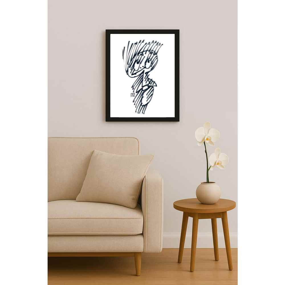 Nezih Danyal Tipler Kişiye Özel Sertifikalı Sınırlı Fine Art Karikatür Baskı NTP00340