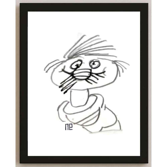 Nezih Danyal Tipler Kişiye Özel Sertifikalı Sınırlı Fine Art Karikatür Baskı NTP00341