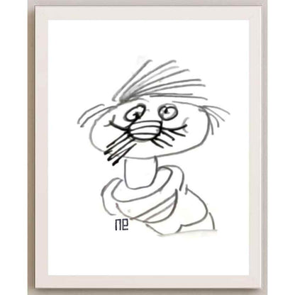 Nezih Danyal Tipler Kişiye Özel Sertifikalı Sınırlı Fine Art Karikatür Baskı NTP00341