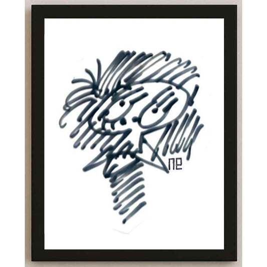 Nezih Danyal Tipler Kişiye Özel Sertifikalı Sınırlı Fine Art Karikatür Baskı NTP00342