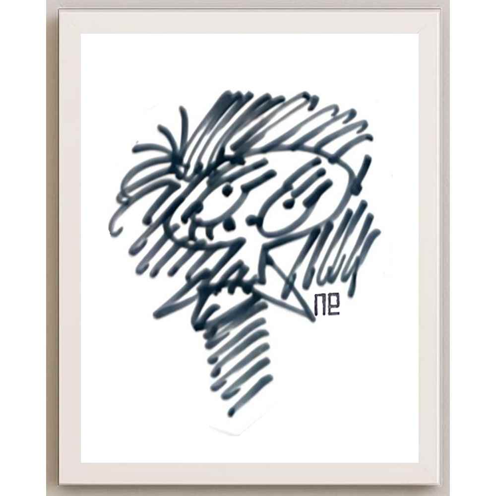 Nezih Danyal Tipler Kişiye Özel Sertifikalı Sınırlı Fine Art Karikatür Baskı NTP00342