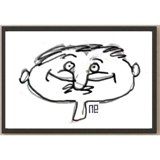 Nezih Danyal Tipler Kişiye Özel Sertifikalı Sınırlı Fine Art Karikatür Baskı NTP00347