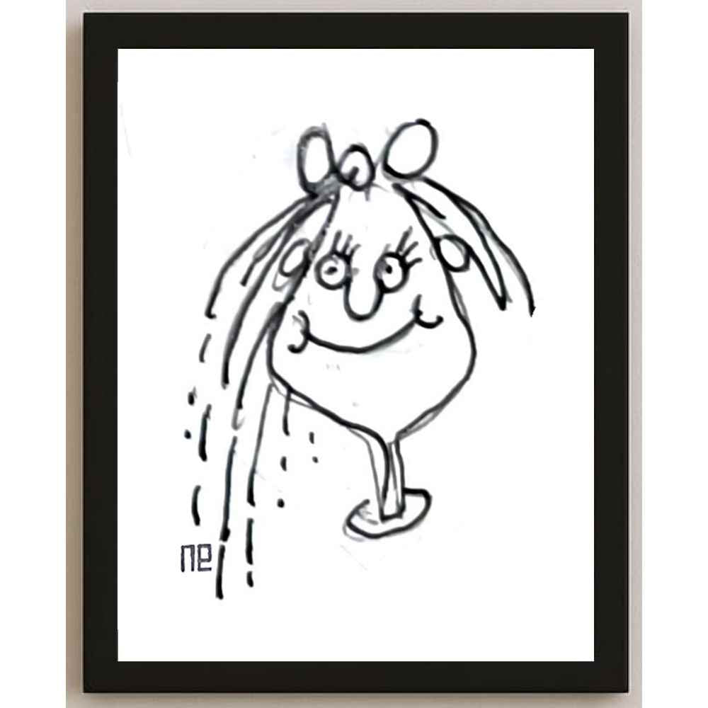 Nezih Danyal Tipler Kişiye Özel Sertifikalı Sınırlı Fine Art Karikatür Baskı NTP00348