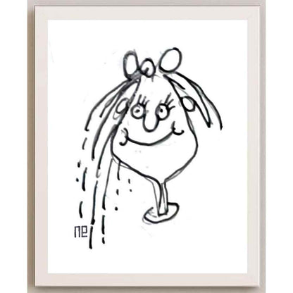 Nezih Danyal Tipler Kişiye Özel Sertifikalı Sınırlı Fine Art Karikatür Baskı NTP00348