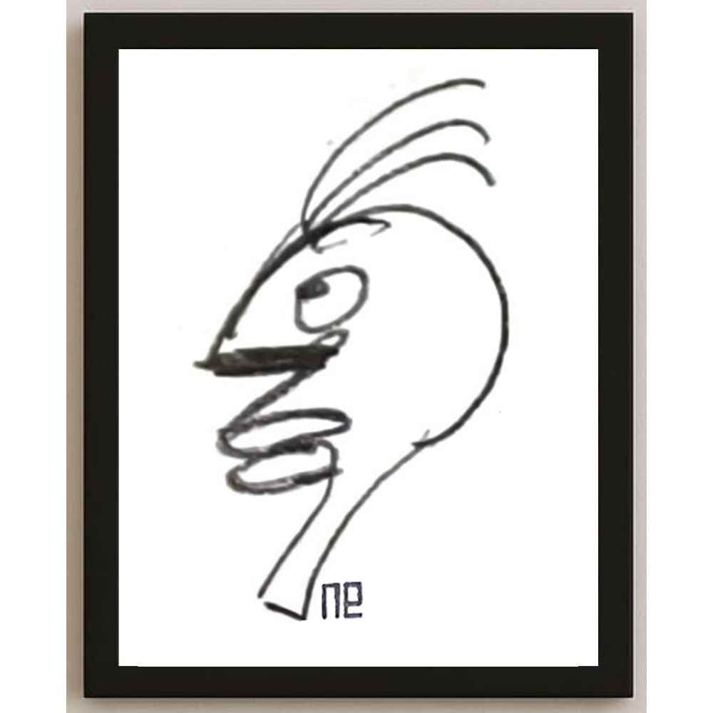 Nezih Danyal Tipler Kişiye Özel Sertifikalı Sınırlı Fine Art Karikatür Baskı NTP00349