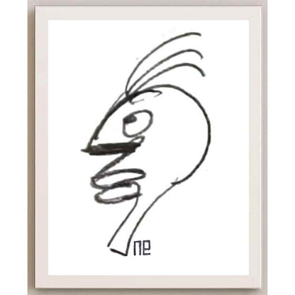 Nezih Danyal Tipler Kişiye Özel Sertifikalı Sınırlı Fine Art Karikatür Baskı NTP00349