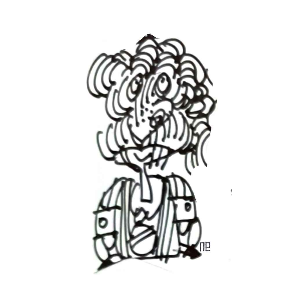 Nezih Danyal Tipler Kişiye Özel Sertifikalı Sınırlı Fine Art Karikatür Baskı NTP00352