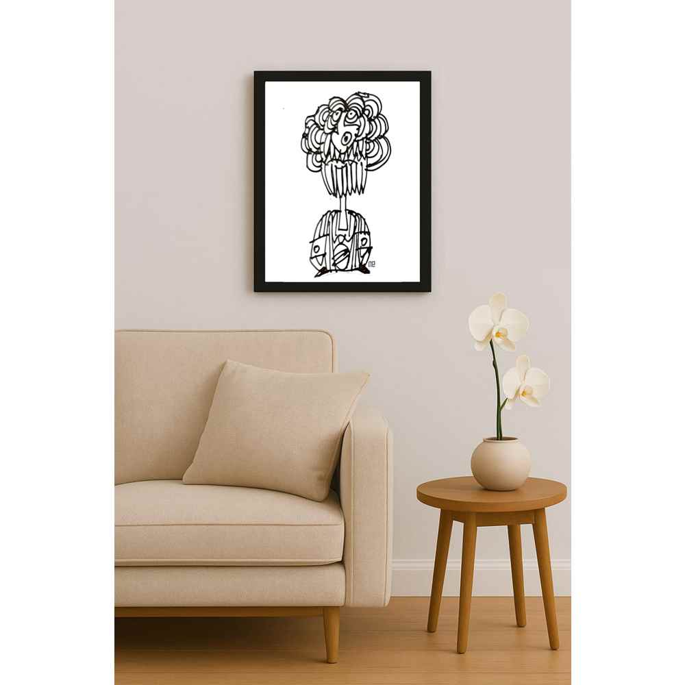 Nezih Danyal Tipler Kişiye Özel Sertifikalı Sınırlı Fine Art Karikatür Baskı NTP00354