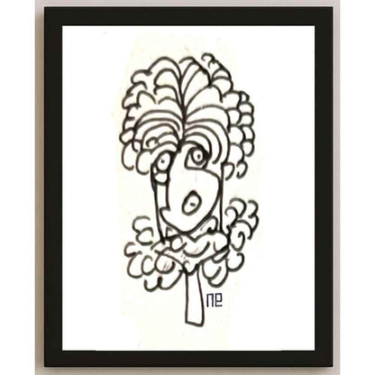 Nezih Danyal Tipler Kişiye Özel Sertifikalı Sınırlı Fine Art Karikatür Baskı NTP00355