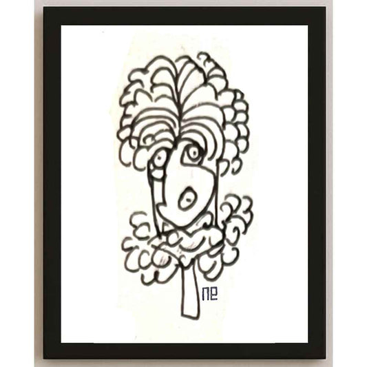 Nezih Danyal Tipler Kişiye Özel Sertifikalı Sınırlı Fine Art Karikatür Baskı NTP00355