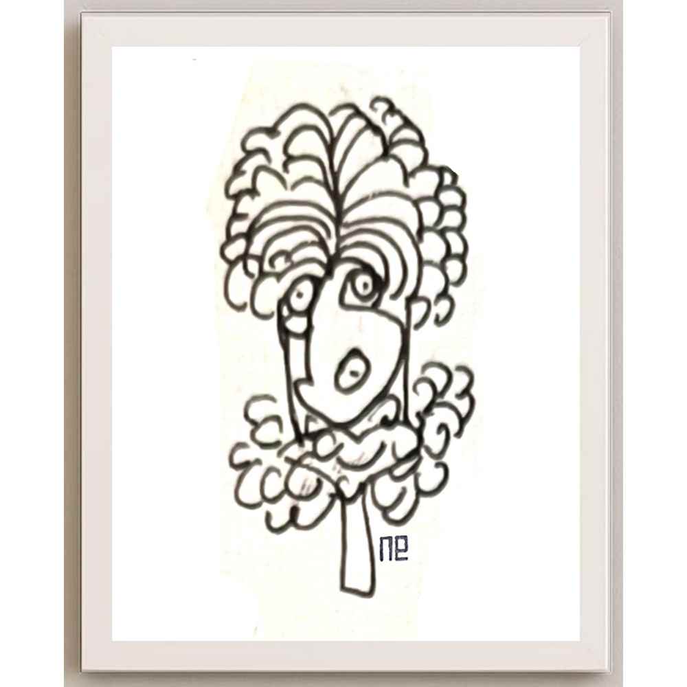Nezih Danyal Tipler Kişiye Özel Sertifikalı Sınırlı Fine Art Karikatür Baskı NTP00355